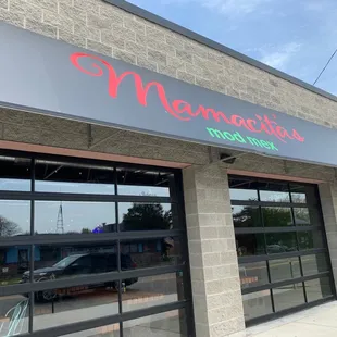 Front of restaurant.