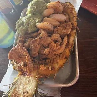 Shrimp and chicken Rum Runner