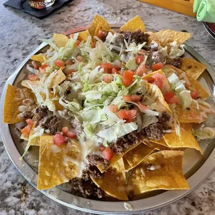 Plain Jane nachos were good.