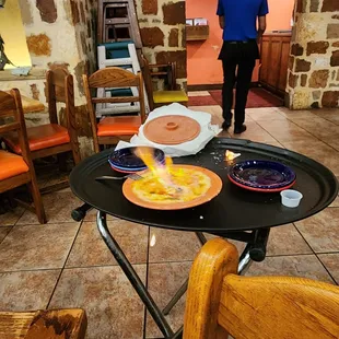 a plate of food on a table