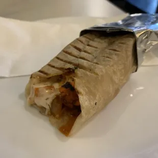 Chicken tikka masala roll (free courtesy of Yelp offer!).