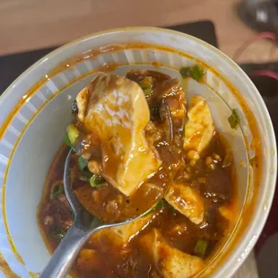 Mapo Tofu so good even without rice (where's my rice?)