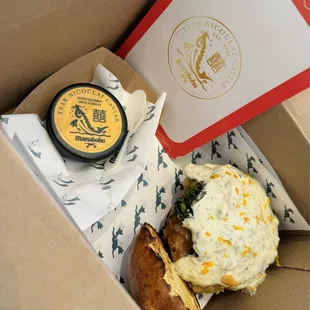 Tsar Nicoulai Estate caviar with a limited edition crispy fish sandwich
