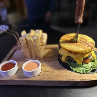 Hamburguesa de plátano ... la mejor combinación