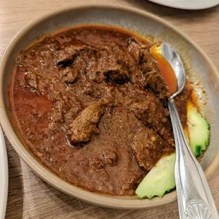 Rendang Beef. $21. Beef tenderloin simmered in a blend of spices and coconut milk.