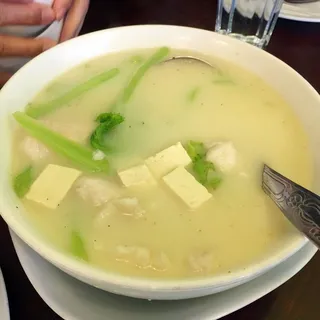 Mustard Green Fish Head Soup