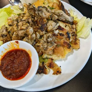 A2. Oyster and Egg Pancake