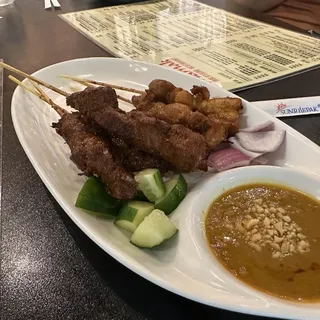 S3. Satay Beef and Chicken