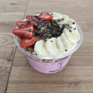 Pipeline bowl with almond butter instead of peanut butter!