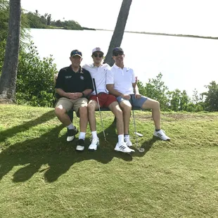Great day in Hawaii with Grandson and Son-in-law
