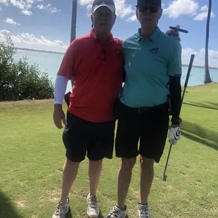 Me and my beat friend on Hole #2 tee box