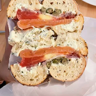 Nova Lox Sandwich