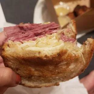 Corned beef reuben stack