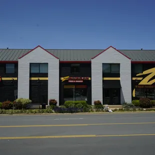 the front of the restaurant