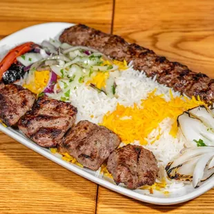 Beef Chenjeh and Beef Kubideh