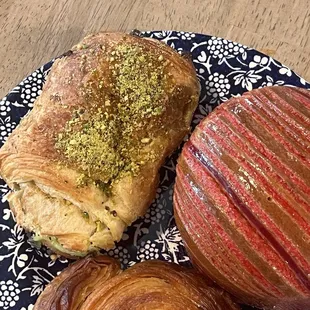 Pistachio croissant, kougin maman, &amp; beach ball