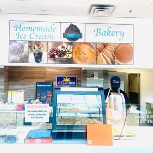 a display of homemade ice cream