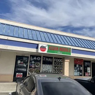 the front of the restaurant