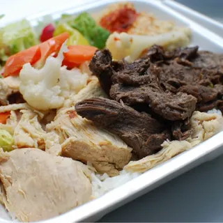 Chicken and Beef Shawarma Plate