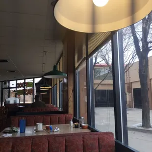 Lights out throughout the restaurant