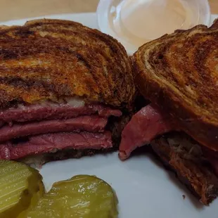 Reuban on amazing marble rye