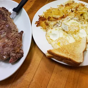 Hand Cut Ribeye Breakfast. Who said you can't start your day off with steak?