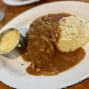 Meat Load Mash Potatoes Cheesy Shells