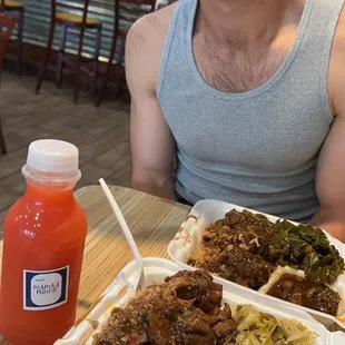 Chicken and oxtail and mama punch
