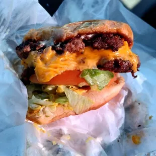 This is the Double Regular Cheese Burger
