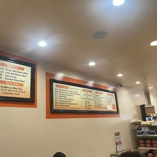 The other side of the menu