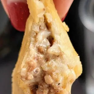 Beef empanada interior