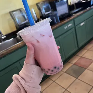 Strawberry milk tea