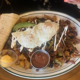Helia's Al Pastor Breakfast Plate