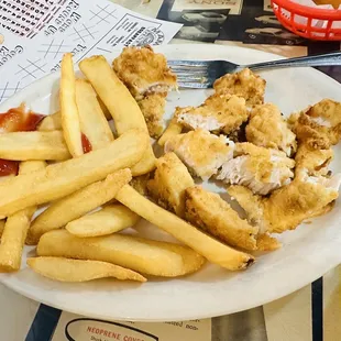 Kids menu Chicken and French Fries