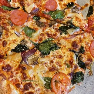 The veggie pizza.