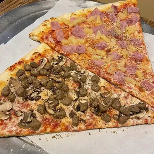 Slices at dinner