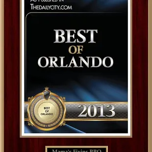 award plaque