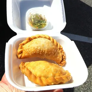 The empanadas