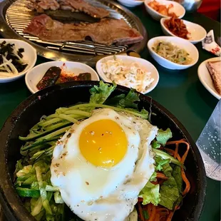 Dol sot bibimbap and BBQ