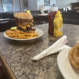 Big Daddy Burger with fries!