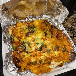 Seafood pancake - delicious