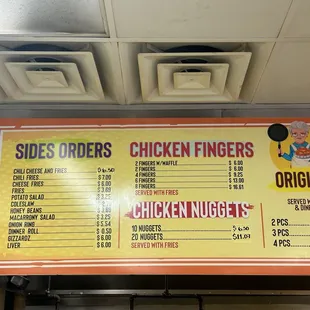 menu, pizza