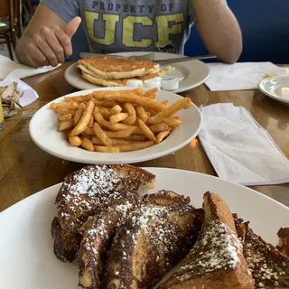 3 PANCAKES WITH MEAT
