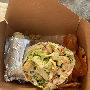 Caesar salad wrap