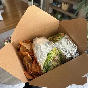 Chopped Cesar Salad Wrap