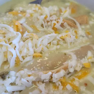 Creamy soupy tacos! Drooling remembering these.