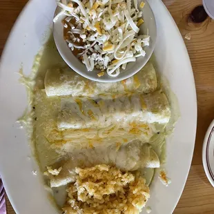 Green enchiladas