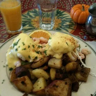 Bay Shrimp Benedict