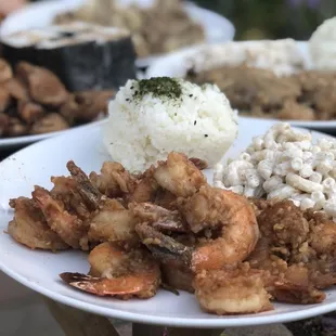 Garlicky shrimp