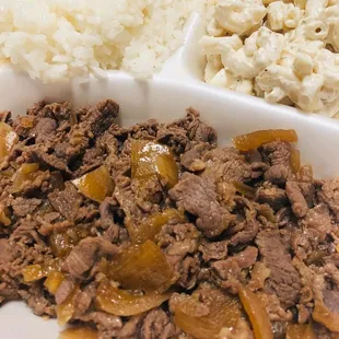 Teri Beef Plate Lunch